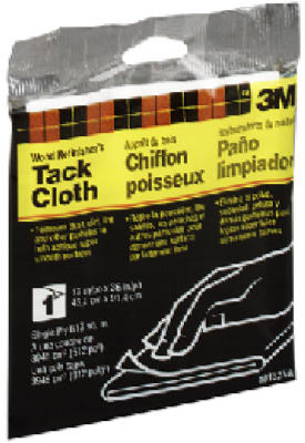 3M 10132 Single-Ply Tack Cloth, 17" x 36"