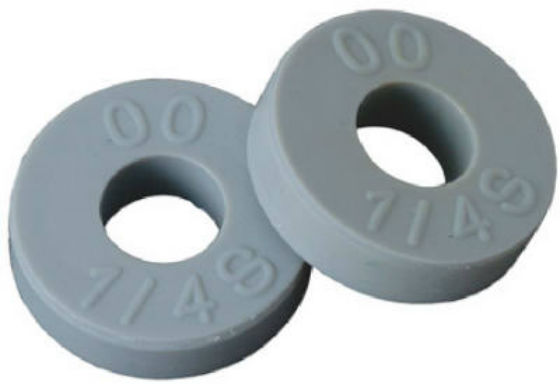 BrassCraft SCB2098 Flat Faucet Washer, 1/2" O.D. Gray, 10 Pack