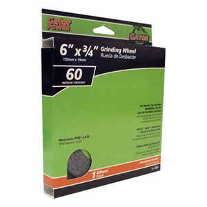 Gator 6011 Benchtop Grinding Wheel, 6" x 3/4" x 1"