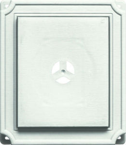 Builders Edge® 130110001123 Scalloped Mounting Block, White
