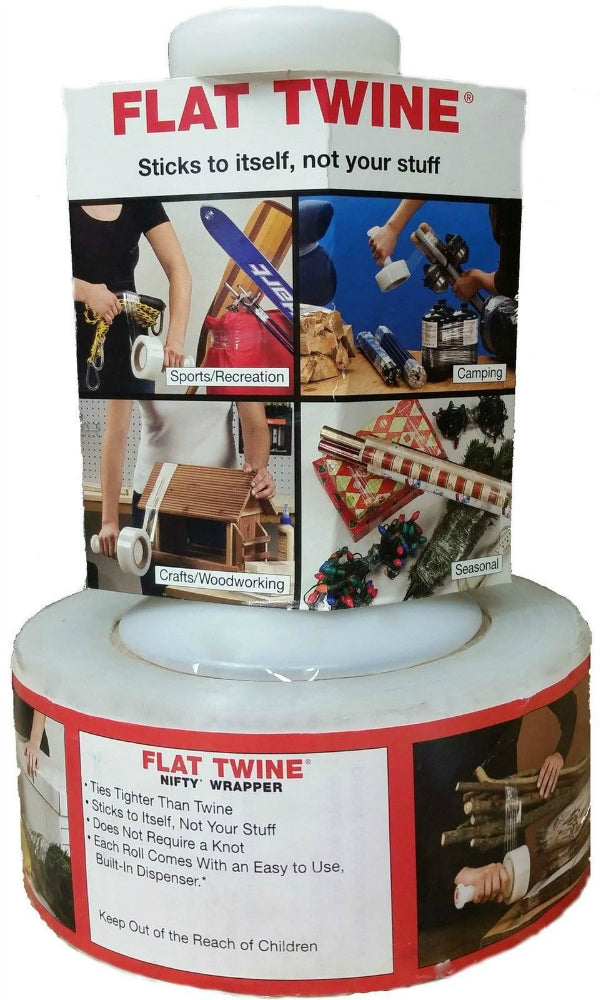 Nifty® ST-21 Flat Twine® Cast Stretch Film with Dispenser, 2" x 650'