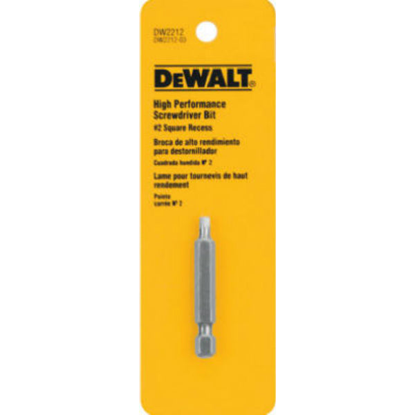 DeWalt® DW2212 Square Recess Power Bit, #2, 2"