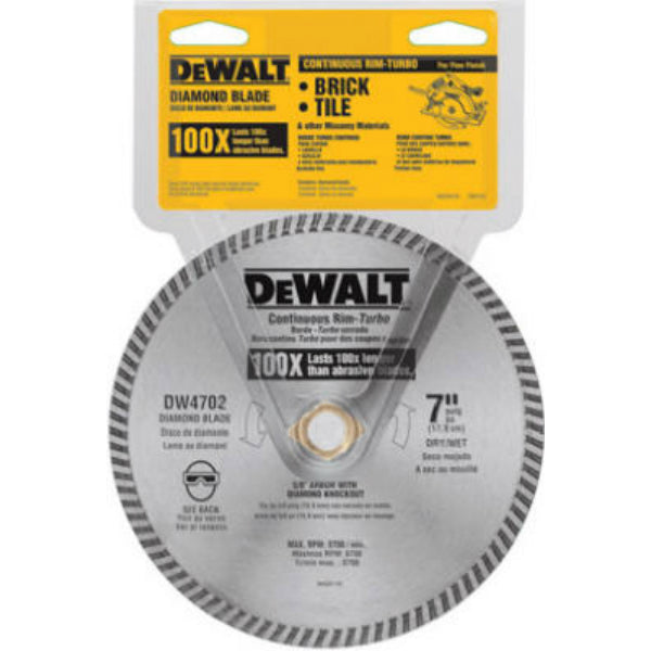 DeWalt® DW4702 XP™ Extended Performance Dry Cut Diamond Wheel, 7"