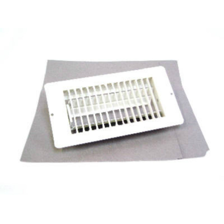 US Hardware V056IWB Metal Floor Register for Mobile Home, White, 4" x 8"