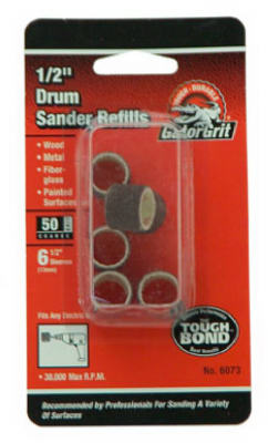 Gator 6073 Sanding Drum, 50 Grit, 1/2" x 1/2"