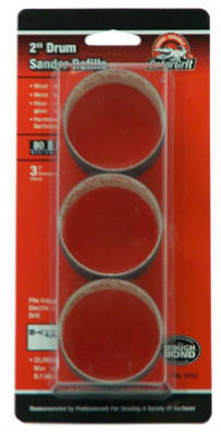 Gator 6092 Medium Sanding Drum Kit, 80 Grit, 2" x 1-1/2"