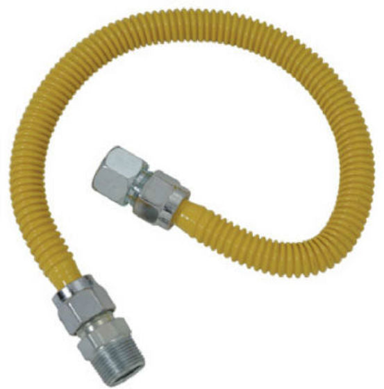BrassCraft CSSC54-60-P SC Series Stainless Steel Gas Range Connector, 60''