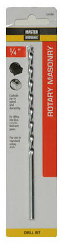 Master Mechanic 120790 Rotary Masonry Drill Bit, 1/4" x 6", Extra Length
