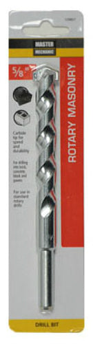 Master Mechanic 120857 Rotary Masonry Drill Bit, 5/8" x 6", Extra Length