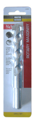 Master Mechanic 120865 Rotary Masonry Drill Bit, 3/4" x 6", Extra Length