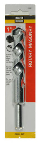 Master Mechanic 120881 Extra length Masonry Drill Bit, 1" x 6", 1/2" shank
