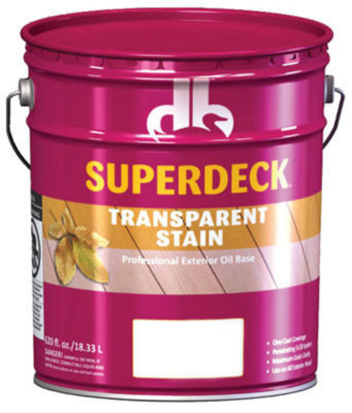 Superdeck DPI019025-20 Oil Exterior Transparent Stain, Red Cedar, 5 Gallon