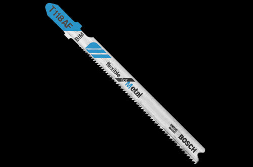 Bosch T118AF Straight Cuts Jig & Sabre Saw Blades, 3" 24 TPI, 5-Pack
