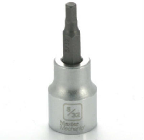 Master Mechanic 122267 Hex Bit Socket, 3/8" Drive, 5/32"