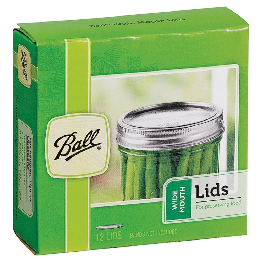 Ball 42000 Wide Mouth Dome Canning Lid, 12-Count