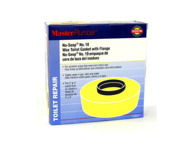 Master Plumber 001117-12 No-Seep® Extra Thick Wax Gasket with Flange, #10