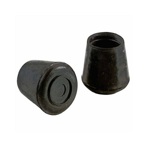 Shepherd Hardware 3203 Non-Skid Rubber Leg Tip, 3/4", Black