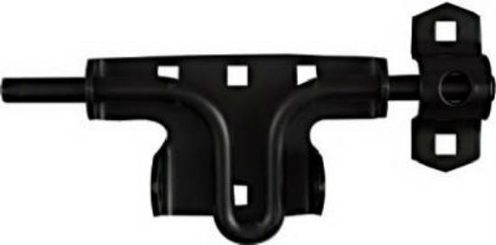 National Hardware® N165-506 Sliding Bolt Door/Gate Latch, Satin Black