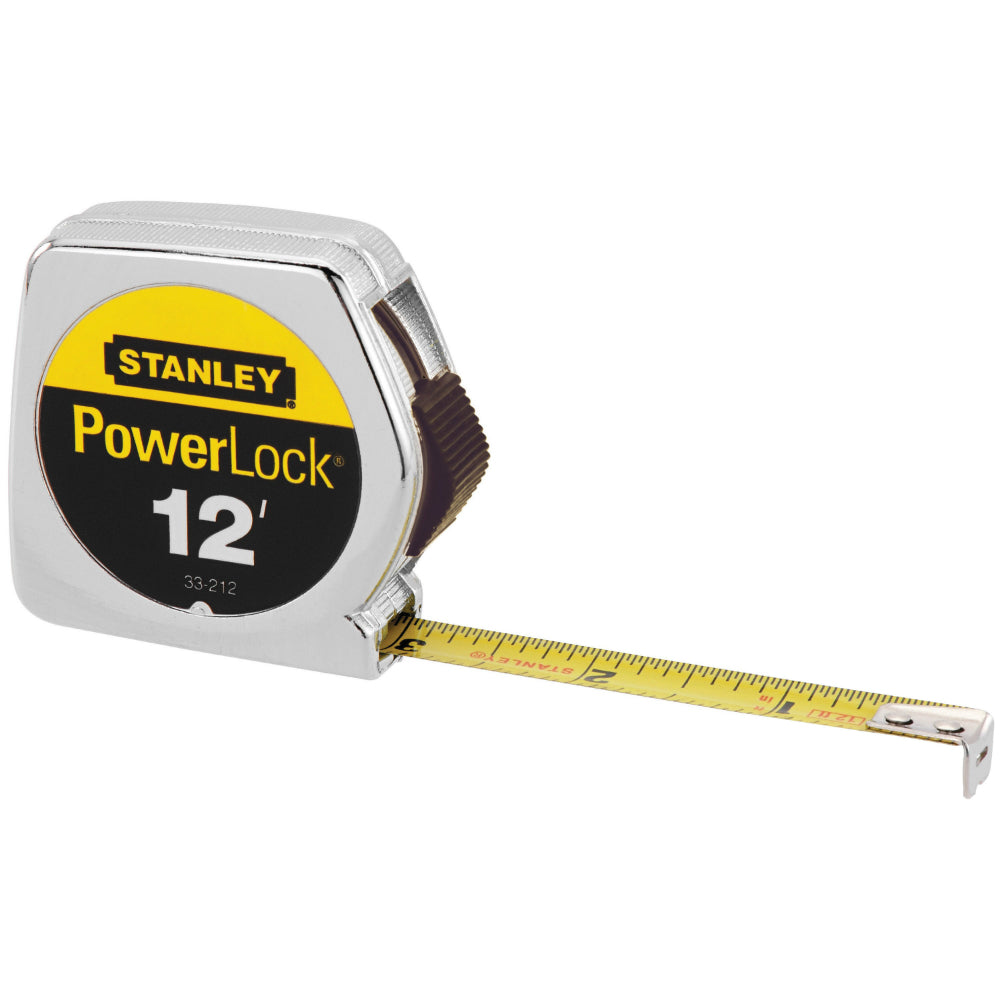 Stanley® 33-212 PowerLock® Metal Case Tape Rule, 1/2" x 12'