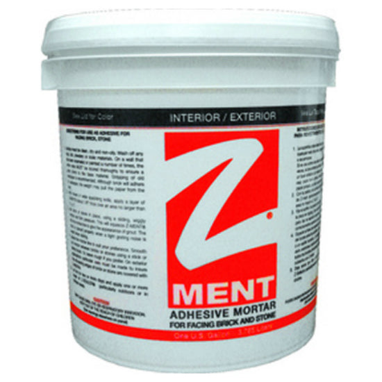 Z-Brick® ZD043015 Z-Ment Mortar Adhesive, Black, 1-Gallon