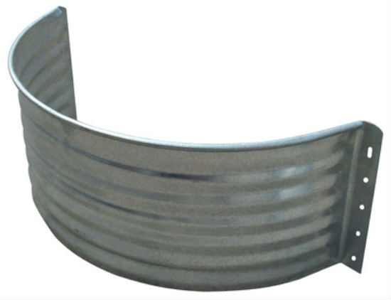 Tiger Brand™ AW-24R Round Area Wall, Galvanized Steel, 24"