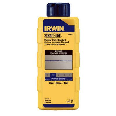 Irwin Tools 64801ZR Strait-Line® Standard Marking Chalk, 4 Oz, Blue