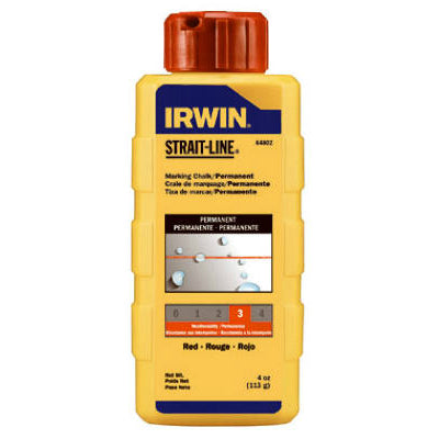 Irwin Tools 64902 Strait-Line® Powder Chalk, 8 Oz,  Red