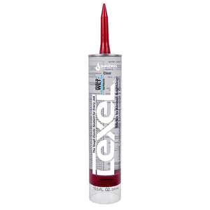 Sashco® 13010 Lexel® Tough Elastic Sealant Caulk, 10.5 Oz, Clear