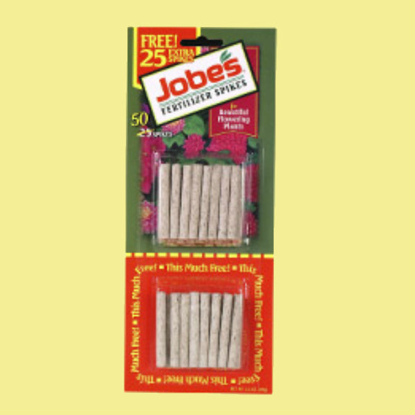 Jobe’s® 05201T Flowering Plant Food Spikes, 10-10-4, 50-Pack