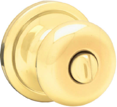 Kwikset 730J-3-CP Signature Series Security Juno Privacy Lockset, Polished Brass
