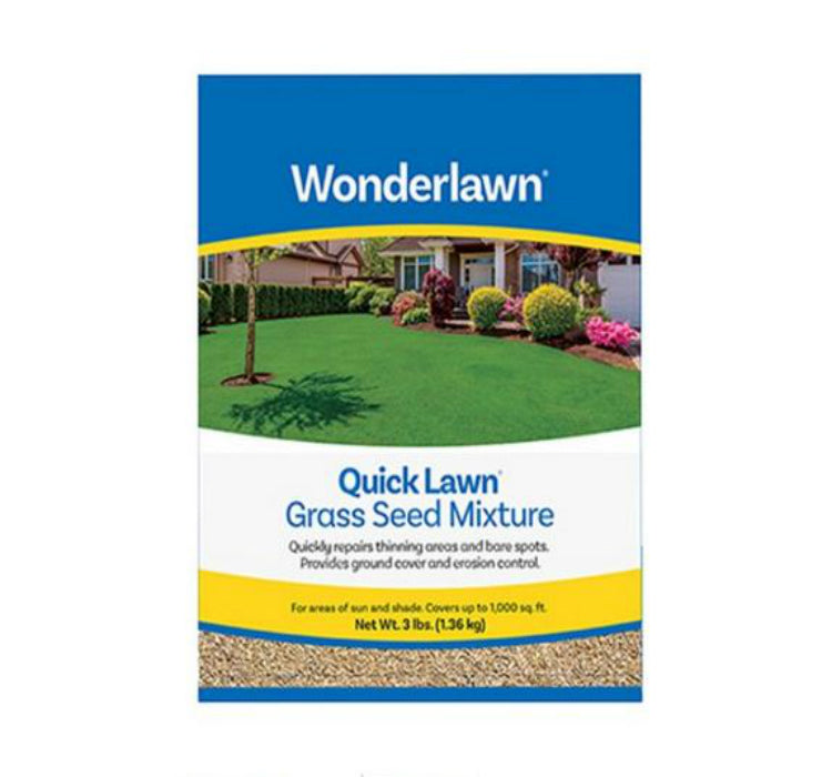 Wonderlawn 135936 Quick Lawn Grass Seed Mixture, 3 Lbs