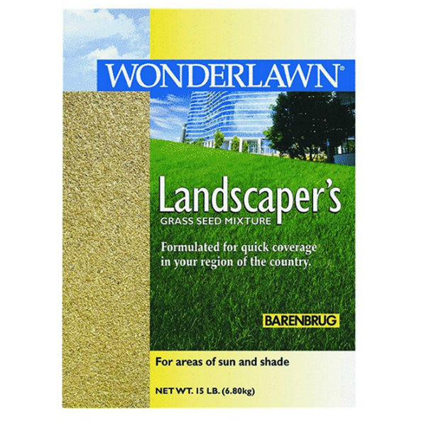 Wonderlawn® 46615 Landscaper All Purpose Grass Seed Mix, 15 Lbs