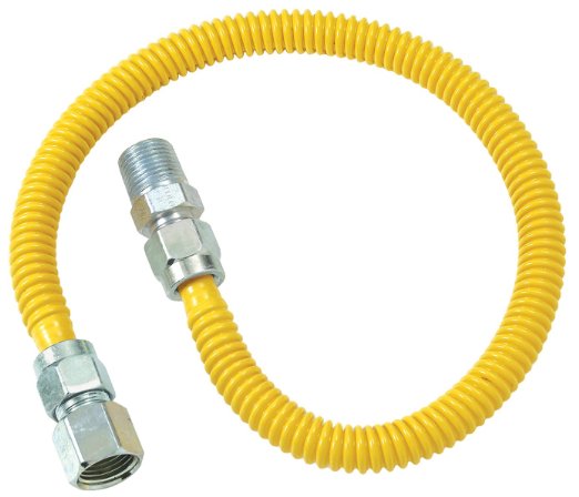 BrassCraft CSSD54-48-P SD Series Stainless Steel Gas Connector, 48''
