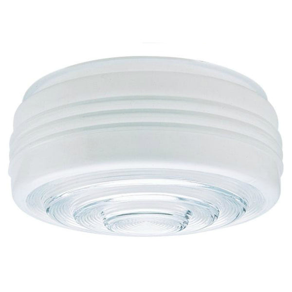 Westinghouse 85608 Drum Ceiling Shade, 8-3/4", White & Clear