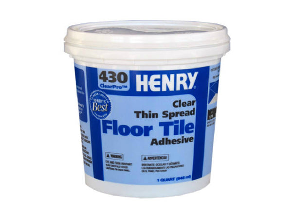 HENRY® 12097 ClearPro™ Clear VCT Floor Adhesive, #430, 1 Qt