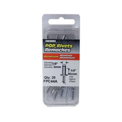 Surebonder® FPC44A Medium Aluminum Rivet, 1/8" Dia., 20-Pack