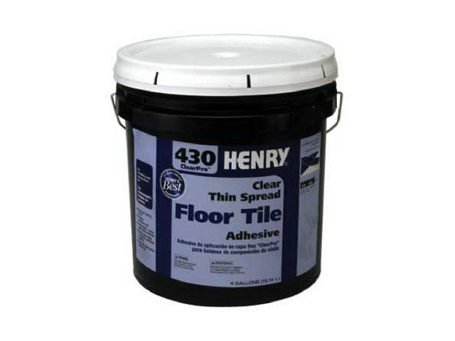 HENRY® 12102 ClearPro™ Clear VCT Floor Adhesive, #430, 4 Gallon