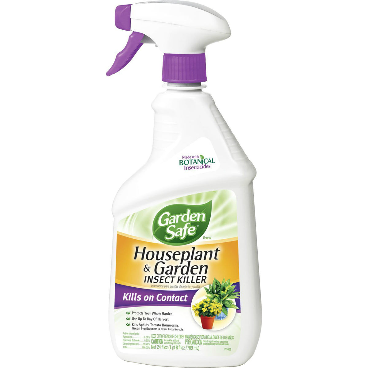 garden insect spray organic Garden Safe HG-80422 Houseplant & Garden Insect Spray, 24 Oz – Toolbox Supply