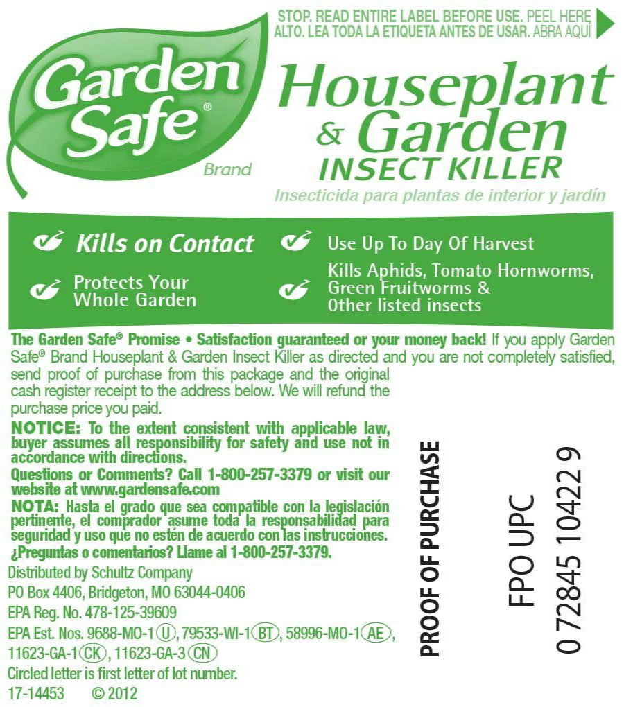 Garden Safe HG-80422 Houseplant & Garden Insect Spray, 24 Oz