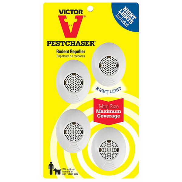 Victor® M754SN Mini PestChaser® Rodent Repeller with Nightlight, 4-Pack