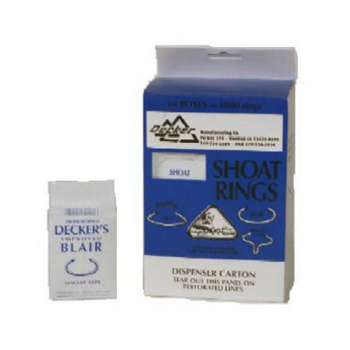 Decker 5 Blair Shoat Rings, #2, 100-Pack