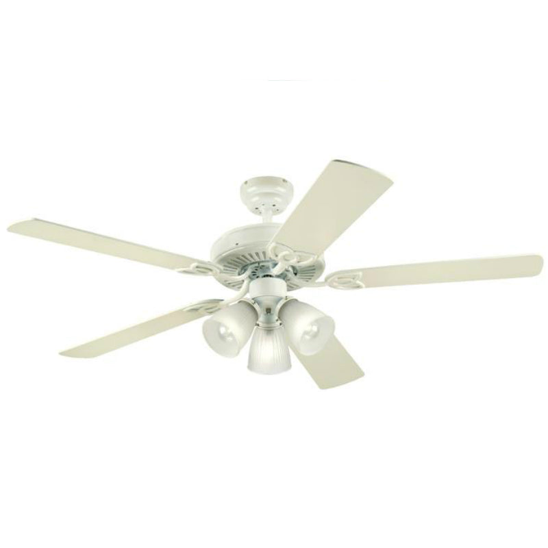 Westinghouse 78627-6548 Vintage Five-Blade Indoor Ceiling Fan, 52", White