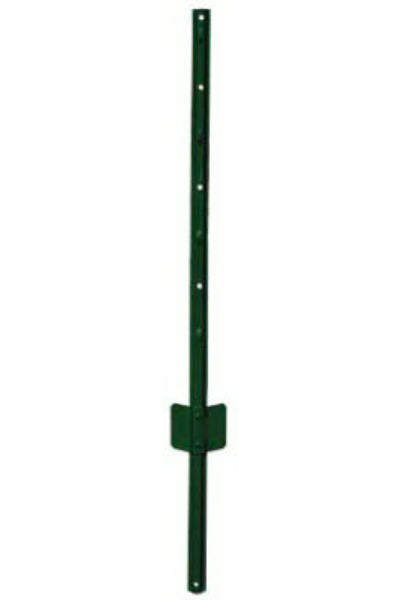 YardGard® 901155A Light-Duty "U" Style Steel Fence Post, Green, 14-Gauge, 5'
