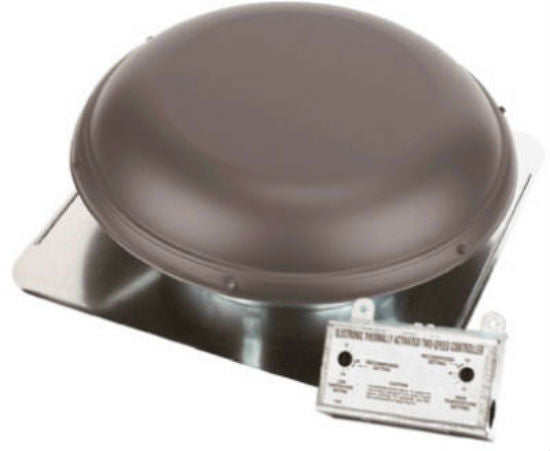 Air Vent 53833 Roof Mounted Power Attic Ventilator, Gray