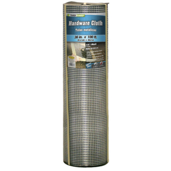 YardGard® 308241B Galvanized Hardware Cloth, 23-Gauge, 1/4" Mesh, 36" x 100'