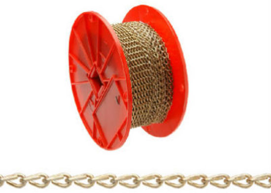 Campbell® 0721667 Double Jack Chain, #16, Brass Glo, 200' Reel