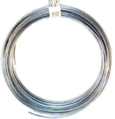 Hillman 123184 Solid Galvanized Clothesline Wire, 50' Coil, 12 Gauge