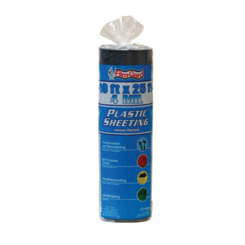 Film-Gard® 626161 Polyethylene Consumer Sheeting, 10' x 25', 4 Mil, Black