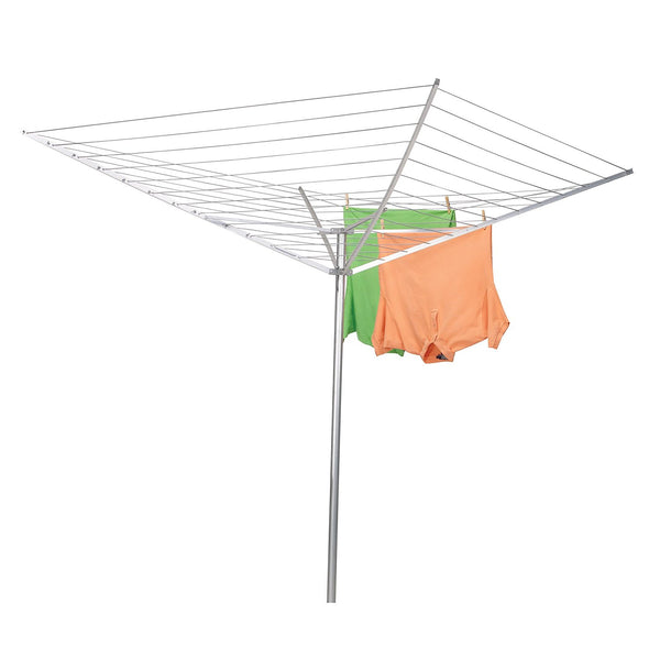 Household Essentials 1600 Aluminum Umbrella Outdoor Clothes Dryer, 165'