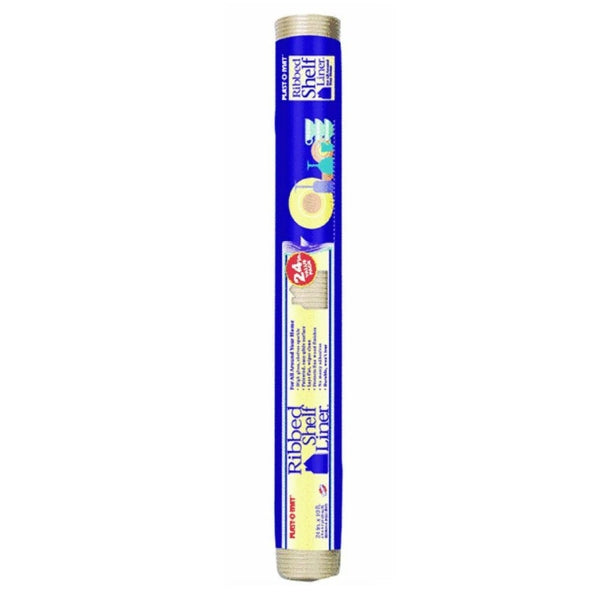 Warp's® PM210-Q Plast-O-Mat® Ribbed Shelf Liner, 24" x 10', Bisque